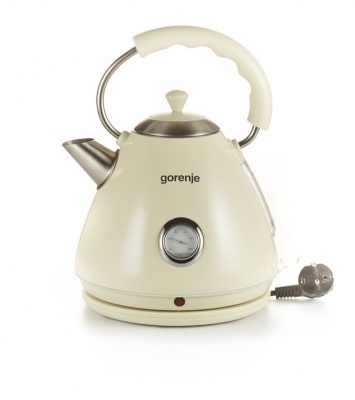 Gorenje | Kettle | K17CLI | Standard | 2200 W | 1.7 L | Plastic/Metal | 360° rotational base | Cream