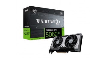 MSI GeForce RTX 5060 Ti 16G VENTUS 2X OC PLUS | NVIDIA | 16 GB | GeForce RTX 5060 Ti | GDDR7 | HDMI ports quantity 1 | PCI Express Gen 5 x16 (uses x8)