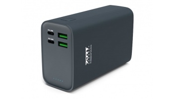 PORT CONNECT External USB-C battery PD | 26800 mAh | Blue