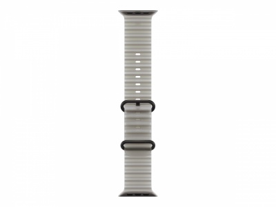 APPLE 49mm Translucent Grey Ocean Band - Black Titanium Finish | Apple