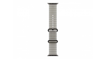 APPLE 49mm Translucent Grey Ocean Band - Black Titanium Finish | Apple