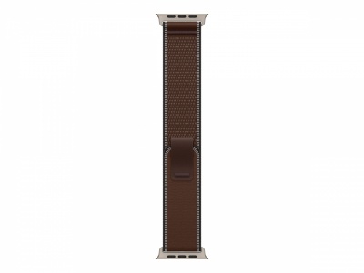 APPLE 49mm Dark Umber Trail Loop - S/M - Natural Titanium Finish | Apple