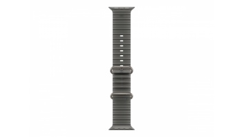 APPLE 49mm Translucent Black Ocean Band - Natural Titanium Finish