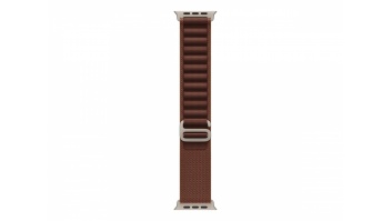 APPLE 49mm Burgundy Alpine Loop - Medium - Natural Titanium Finish | Apple