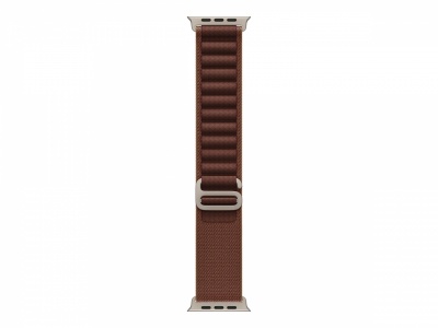 APPLE 49mm Burgundy Alpine Loop - Small - Natural Titanium Finish