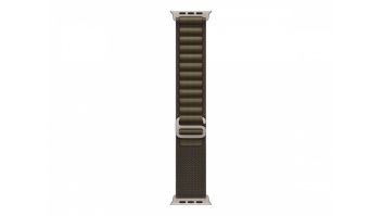 APPLE 49mm Dark Olive Alpine Loop - Small - Natural Titanium Finish | Apple