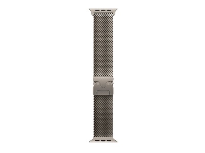 APPLE 49mm Natural Titanium Milanese Loop - Medium | Apple