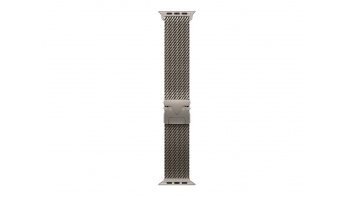 APPLE 49mm Natural Titanium Milanese Loop - Medium | Apple