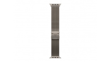 APPLE 49mm Natural Titanium Milanese Loop - Small