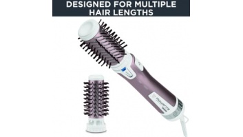 ROWENTA matu veidotājs Brush Activ Premium Care, 1000W, balts/rozā zelta