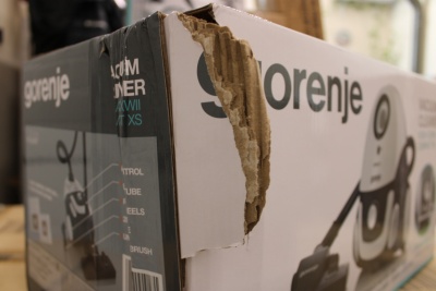 SALE OUT. | Gorenje | Vacuum cleaner | VCEA11CXWII | Bagged | 750 W | Operating radius 15 m | White | Warranty 24 month(s) | DAMAGED PACKAGING