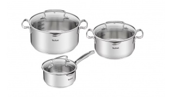 TEFAL | Cookware set | G719S674 Duetto+ | Stainless steel | Dishwasher proof | Lid included | Stainless steel