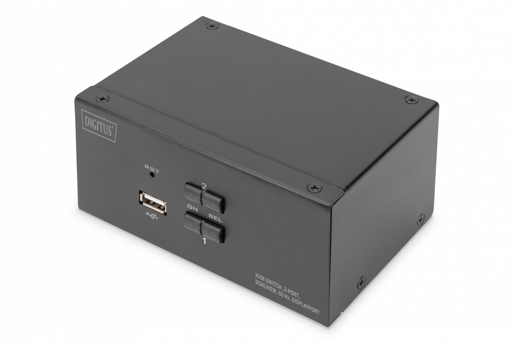 Digitus | KVM Switch, 2-Port, Dual