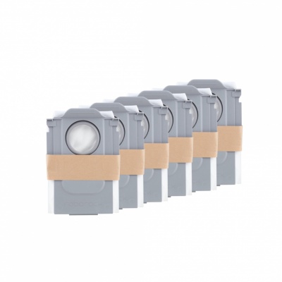 Vacuum Cleaner Accessory|ROBOROCK|Disposable Dust Bag 6pcs|White|For Qrevo/Qrevo MaxV/S8 MaxV Ultra/S8 Max Ultra/Qrevo S/Qrevo Pro/Qrevo Master/Qrevo Curv|8.02.0239