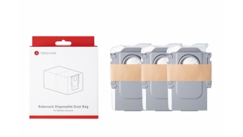 Vacuum Cleaner Accessory|ROBOROCK|Disposable Dust bag|For Qrevo/Qrevo MaxV/S8 MaxV Ultra/Qrevo S/Qrevo Pro/Qrevo Plus/Qrevo Curv/Qrevo Edge/Saros 10R/Saros Z70/Saros 10/Vivian S/Vivian SC/QR 798/Qrevo 5AE/Qrevo Curv 5A1/Qrevo Edge 5V1/QR 798/Qrevo Curv 2