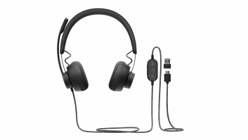 HEADSET ZONE WIRED/DARK GREY 981-000875 LOGITECH