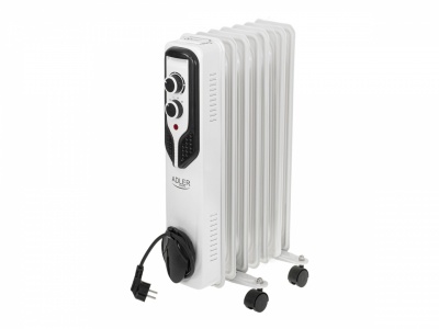 Adler | Oil-Filled Radiator | AD 7815 | Oil Filled Radiator | 1500 W | Number of power levels 3 | White