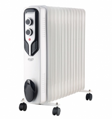 Adler | Oil-Filled Radiator | AD 7818 | Oil Filled Radiator | 2500 W | Number of power levels 3 | White
