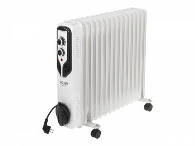 Adler | Oil-Filled Radiator | AD 7819 | Oil Filled Radiator | 2500 W | Number of power levels 3 | White