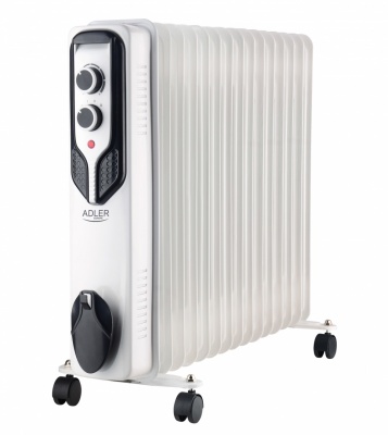 Adler | Oil-Filled Radiator | AD 7819 | Oil Filled Radiator | 2500 W | Number of power levels 3 | White
