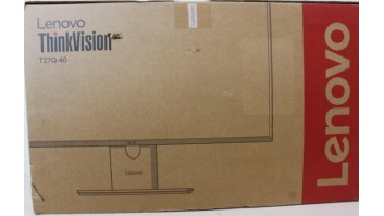 SALE OUT. Lenovo ThinkVision T27Q-40 27 2560x1440/HDMI/3Y Warranty | SALE OUT. Lenovo | T27Q-40 | 27 " | IPS | 16:9 | 120 Hz | 6 ms | 2560 x 1440 pixels | 350 cd/m² | HDMI ports quantity 1 | Eclipse Black | Warranty 36 month(s) | DAMAGED PACKAGING