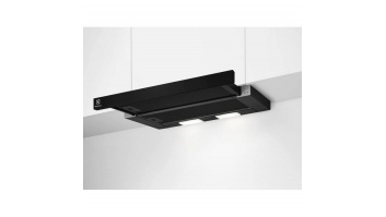 Electrolux tvaika nosūcējs, izvelkams, 60 cm, melns