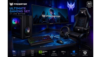 Acer | Predator Ultimate Gaming Set | Orion 3000 + X34 V3 + PGC371 + Aethon 700 + Galea 550 + Cestus 333 + PMP470 | Desktop Set | Tower | In | Acer