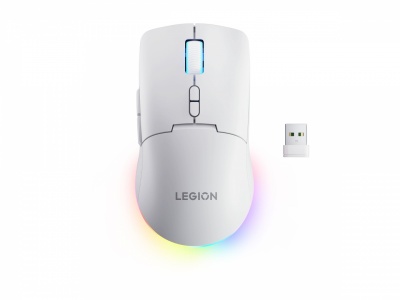Lenovo RGB Gaming Mouse | Legion M220 | Wireless | 2.4 GHz, Bluetooth, Wired | Glacier White