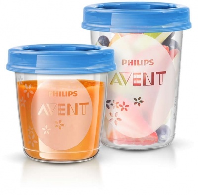 Philips Avent Pārtikas uzglabāšanas trauciņu komplekts ar karoti