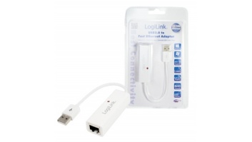 Logilink | Fast Ethernet USB 2.0 to RJ45 Adapter: | White