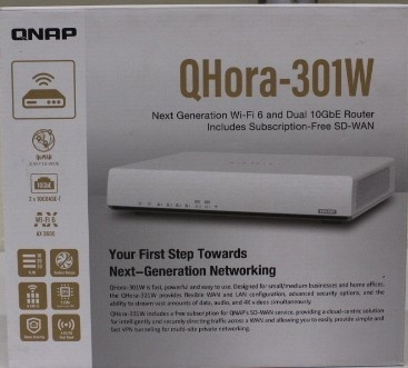 SALE OUT. QNAP QHora-301W WiFi 6 up to 3.5Gbps Speed AX optimized Quad-Core Processor 4x4 MU-MIMO & OFDMA 2* 10GbE (Multi-Gig) WAN/LAN adjus | SALE OUT. | QNAP | Dual bandRouter | QHora-301W | 802.11ax | Ethernet LAN (RJ-45) ports 6 | Mesh Support Yes | M