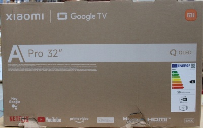 SALE OUT. Xiaomi QLED TV A Pro 2026 32" | SALE OUT. | Xiaomi QLED TV A Pro 2026 | 32" | Smart TV | Google TV | HD | Dark Gray | DAMAGED PACKAGING