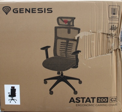 SALE OUT. | Ergonomic Chair Astat 200 Base material Nylon; Castors material: Nylon with CareGlide coating | Black | DAMAGED PACKAGING | 24 month(s)