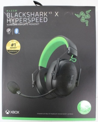 SALE OUT. Razer BlackShark V3 X HyperSpeed for Xbox Gaming Headset, Over-Ear,Wireless,  Black | Razer DAMAGED PACKAGING