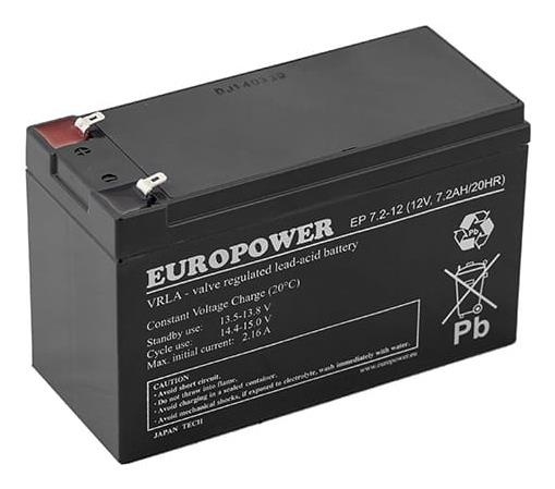 EP7.2-12T2 BATTERY 12V 7.2AH