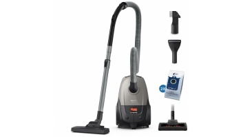 Vacuum Cleaner|PHILIPS|Input power 850 W|Dust capacity 3 L|Cylinder vacuum|Cleaning type Dry|Dust container Dust bag|Colour Black/Grey|XD2152/12