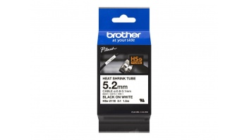 Brother | HSe-211E | Black on white | Thermal | Roll (0.52 cm x 1.5 m)