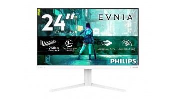 Philips Evnia 24M2N3201PL/00 | 24 " | Fast IPS | FHD | 16:9 | 260 Hz | 1 ms | 1920 x 1080 pixels | 300 cd/m² | HDMI ports quantity 1 | White