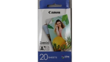 SALE OUT. 20 sheets | ZP-2030 | Photo Paper | White | 5 x 7.6 cm | DAMAGED PACKAGING