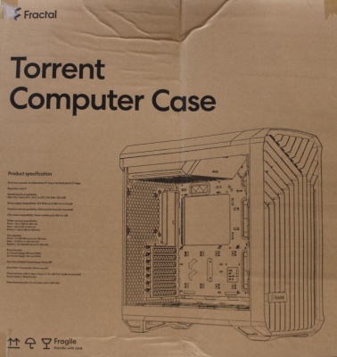 SALE OUT. Fractal Design Torrent Black RGB TG  | Fractal Design | Torrent Black RGB TG Light Tint | Torrent Black RGB TG | ATX | Black | DAMAGED PACKAGING