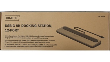 SALE OUT. DIGITUS USB-C 8K docking station, 12-port | Digitus USB-C 8K docking station, 12-port | DA-70919 | Ethernet LAN (RJ-45) ports 1 | HDMI ports quantity 2 | Warranty 24 month(s) | DEMO
