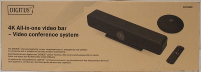 SALE OUT. | Digitus 4K All-in-One Video Bar Pro – Video Conference System | DS-55580 | DEMO | 24 month(s)