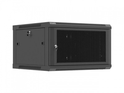 Lanberg Wall mounted installation cabinet 19" 6U 600X600 | WF01-6606-23B | Black