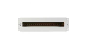 Lanberg 19" 3U Voltage Distrubution Panel with Din Rail TS-35 | Grey