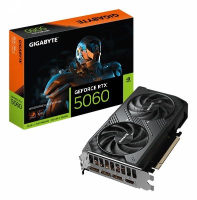 Graphics Card|GIGABYTE|NVIDIA|GeForce RTX 5060|2512 MHz|8 GB|GDDR7|128 bit|PCI Express 5.0|Active|GV-N5060WF2MAXOCV2-8GD