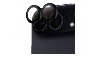 PanzerGlass Hoops | Camera Lens | Apple | iPhone Duo | Metal/Silicone | Black