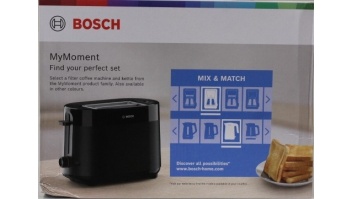 SALE OUT. Bosch Compact Toaster | TAT2M123 MyMoment | Power 950 W | Number of slots 2 | Housing material Plastic | Black | DAMAGED PACKAGING