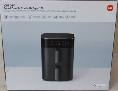 SALE OUT. Xiaomi Dual Zone Air Fryer 12L EU | Xiaomi Smart Double Stack Air Fryer 12L | Power 2800 W | Capacity 12 L | Black | DAMAGED PACKAGING | 24 month(s)