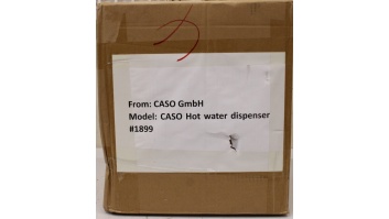 SALE OUT. Caso 01899 Hot Water Dispenser NOT ORIGINAL PACKAGING, SCRATCHED, DEMO | SALE OUT. | Caso NOT ORIGINAL PACKAGING, SCRATCHED, MISSING MANUAL