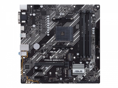 Asus | PRIME B550M-K | Processor family AMD | Processor socket AM4 | DDR4 | Memory slots 4 | Chipset AMD B | Micro ATX